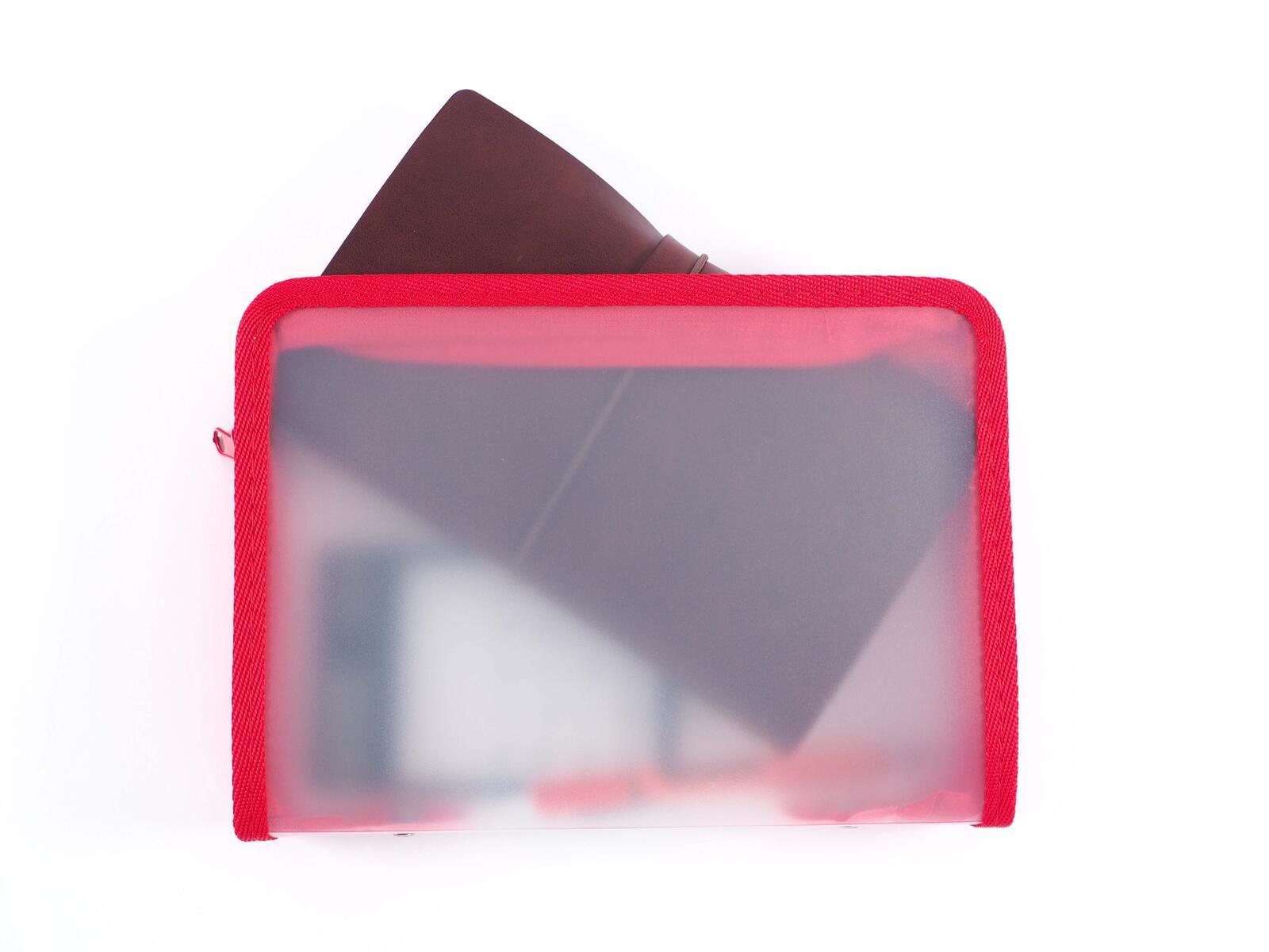 foldersys zipper pouch a5 transparent 1 piece
