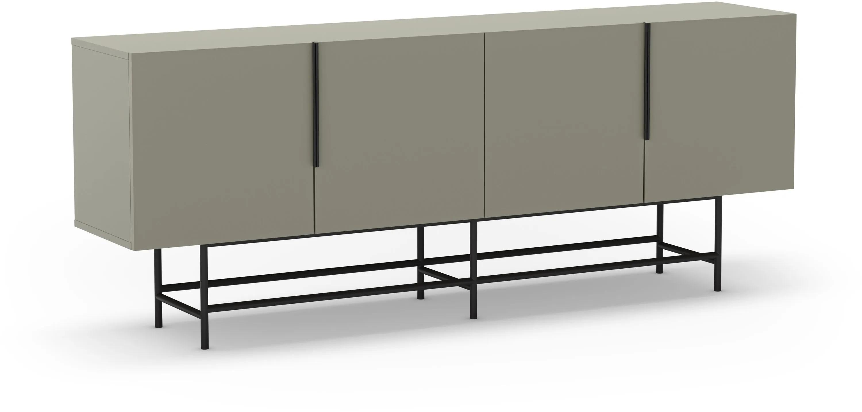 drawer buffet vintara 4 portes bois métal 200cm