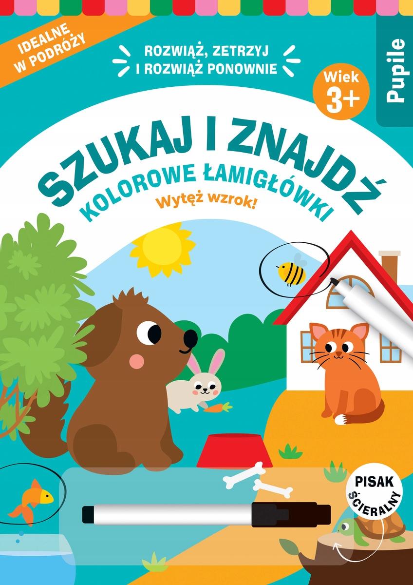 olesiejuk children's activity book szukaj i znajdź kolorowe łamigłówki 14 pages