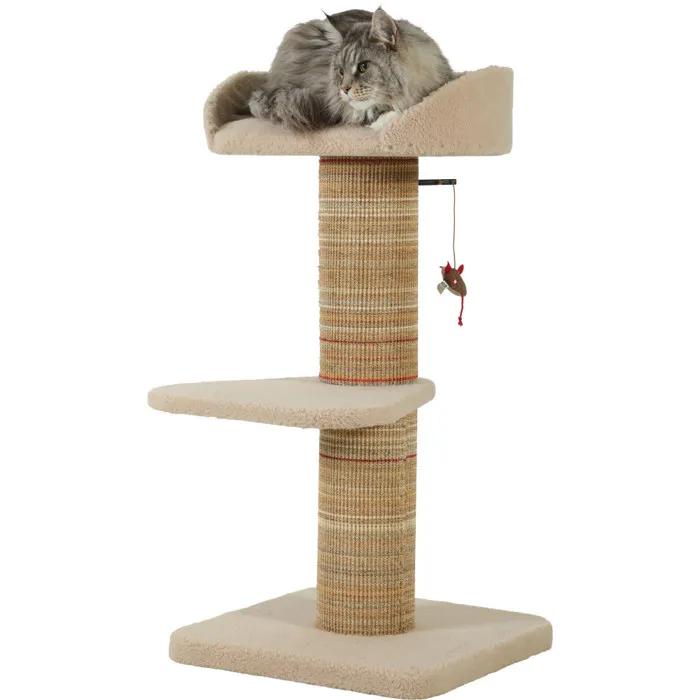 zolux cat scratching post boreal 95 cm beige