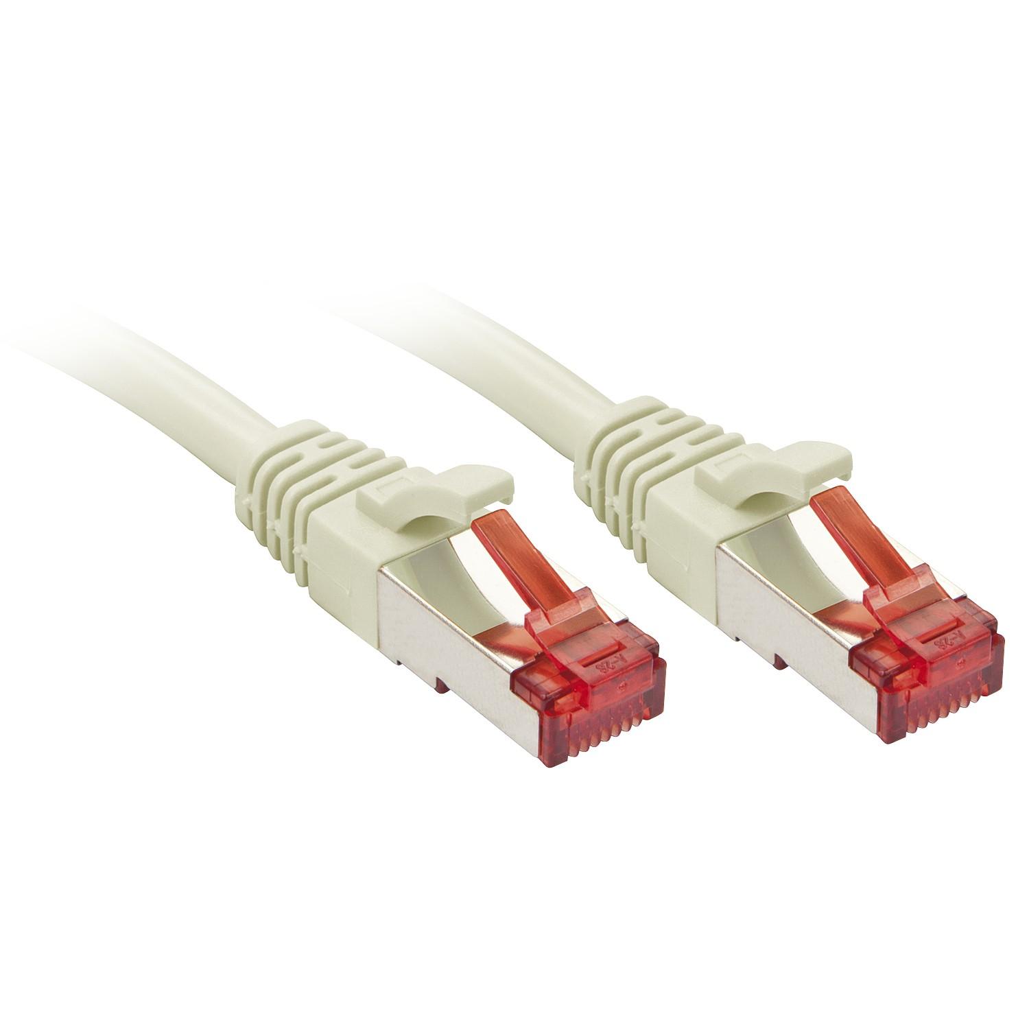 lindy network cable cat6 s/ftp 2m gray 50 pack