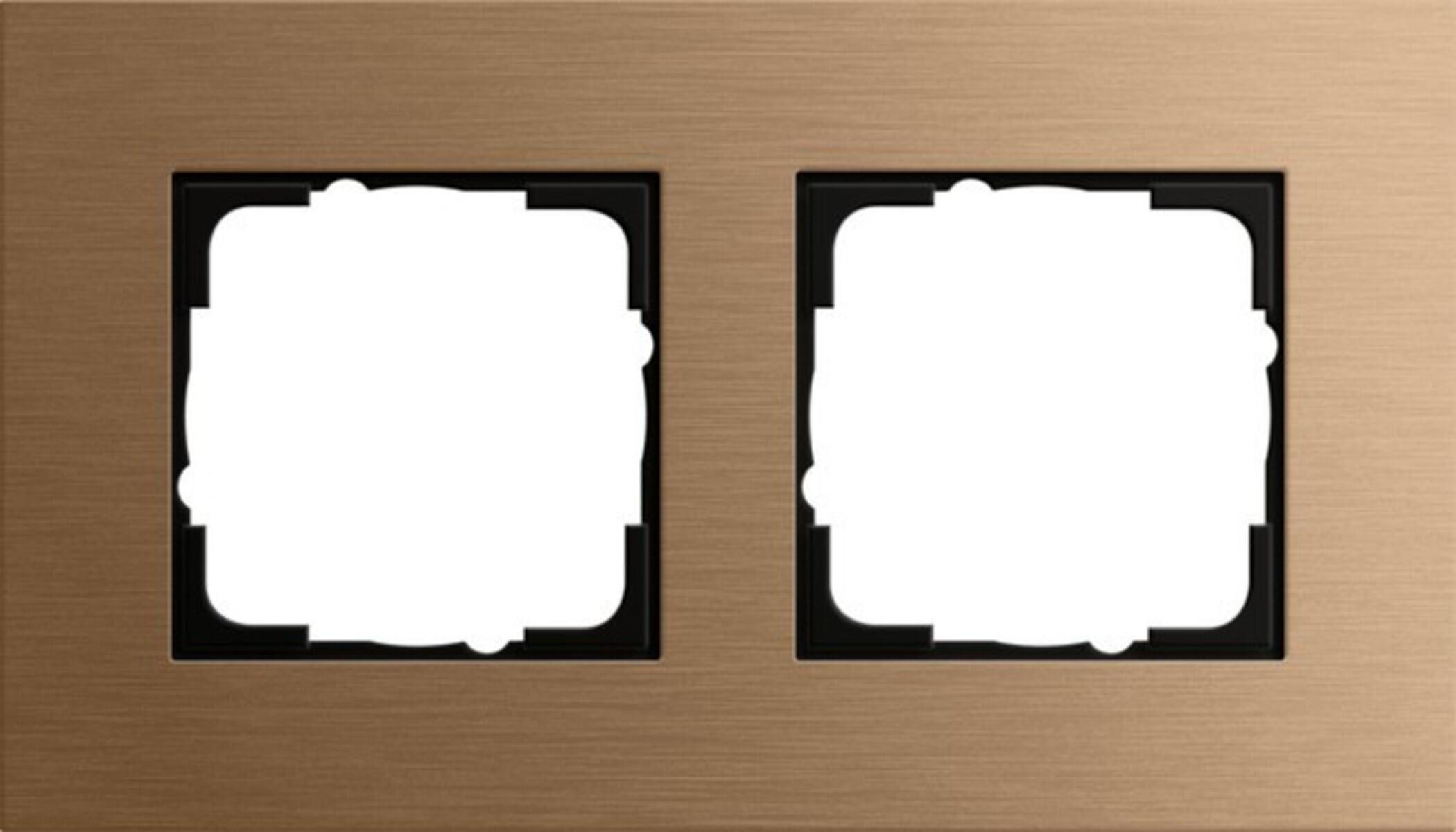 gira switch frame e2 esprit bronze 2 gang