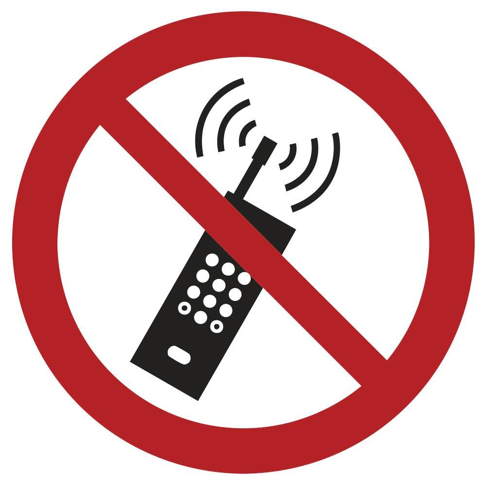 neutral warning sticker handy benutzen verboten 10cm