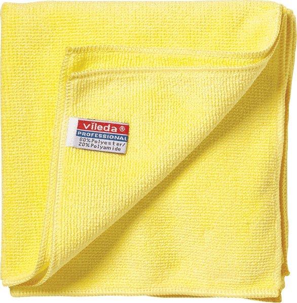 vileda microfiber cloth microtuff plus yellow 1 piece