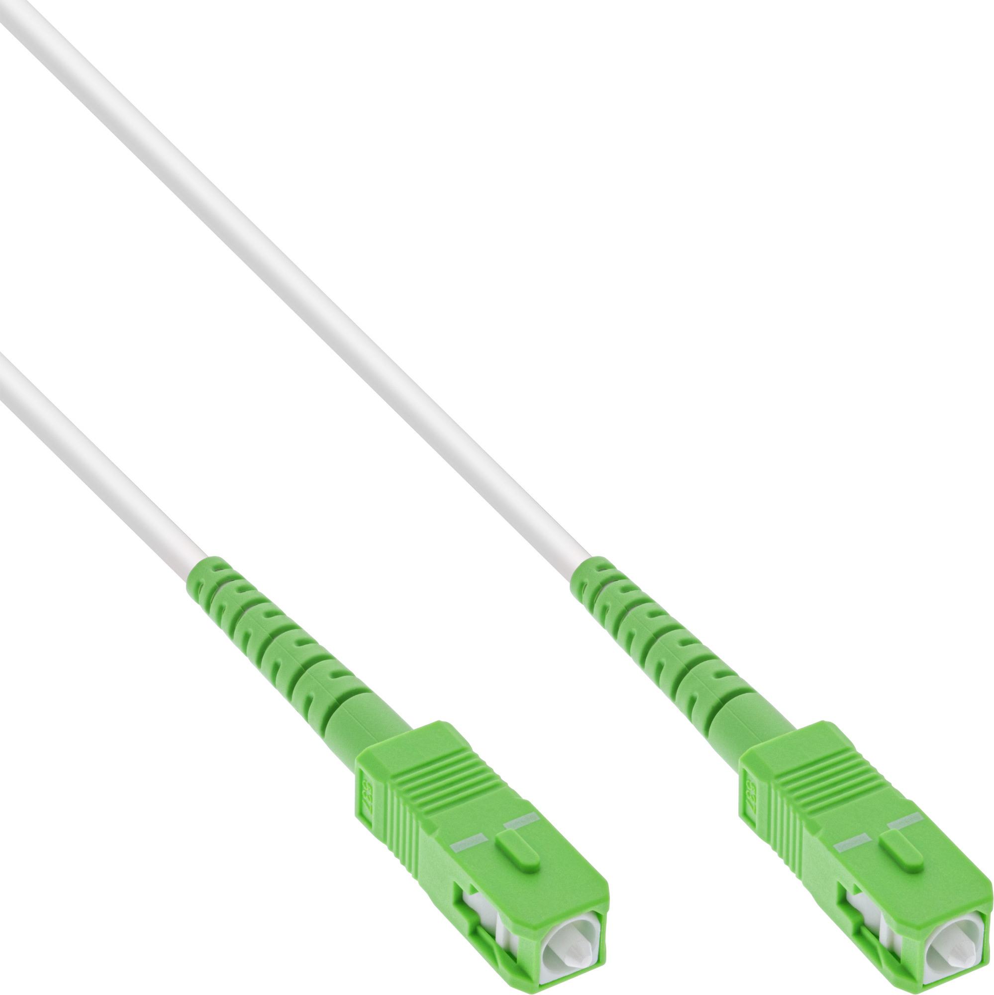 inline fiber optic cable simplex ftth sc/apc 8° to sc/apc 8° 25m