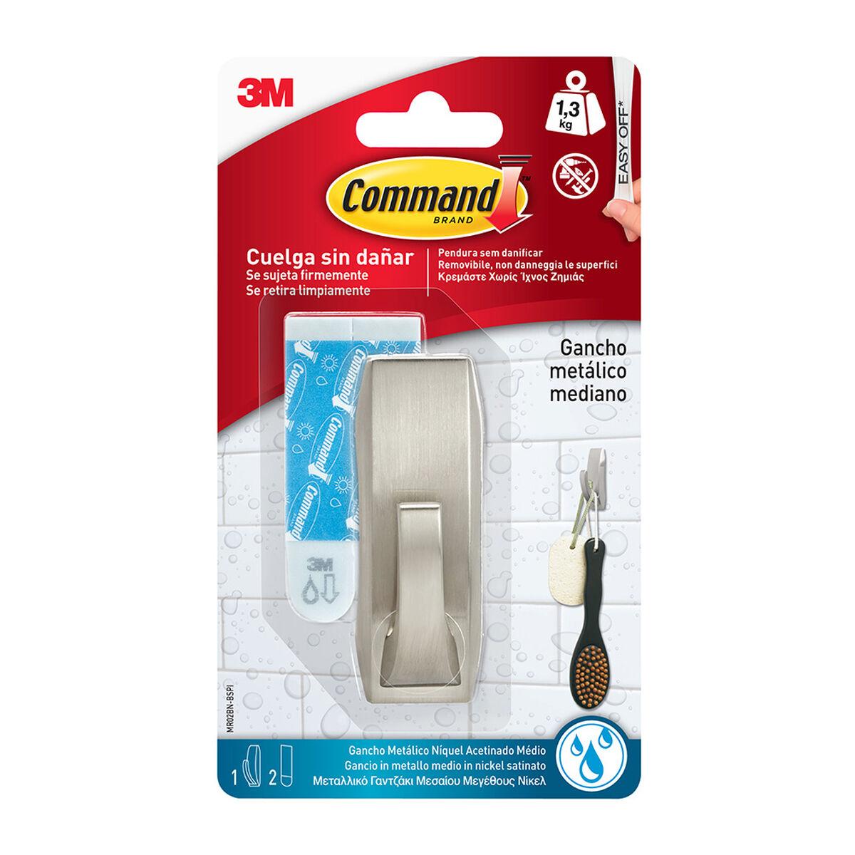 command adhesive hook nickel satin 1.4 kg 1 unit