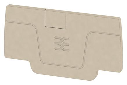 weidmüller terminal block accessory aep 2c 2.5 beige 50 pack