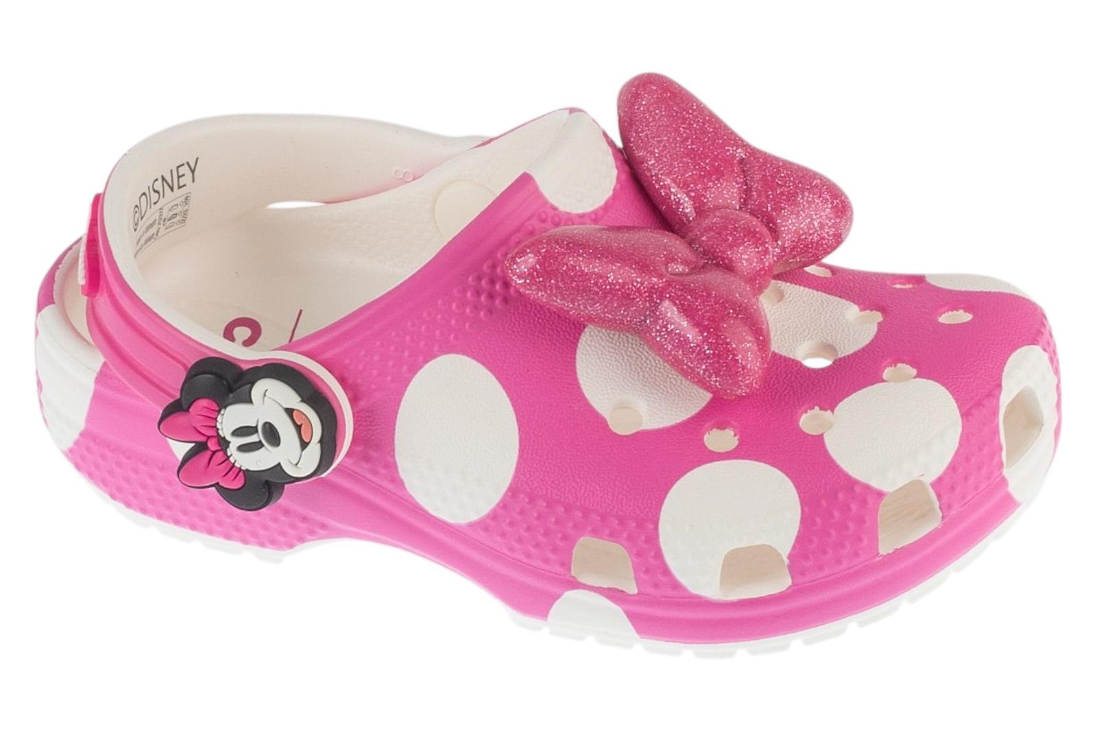crocs clogs classic minnie mouse pink 25/26