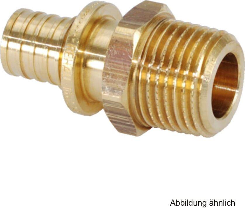 rehau transition fitting rautitam rx 32mm r 3/4 lead free bronze
