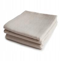 mushie muslin cloths 3 pack fog 58x60cm