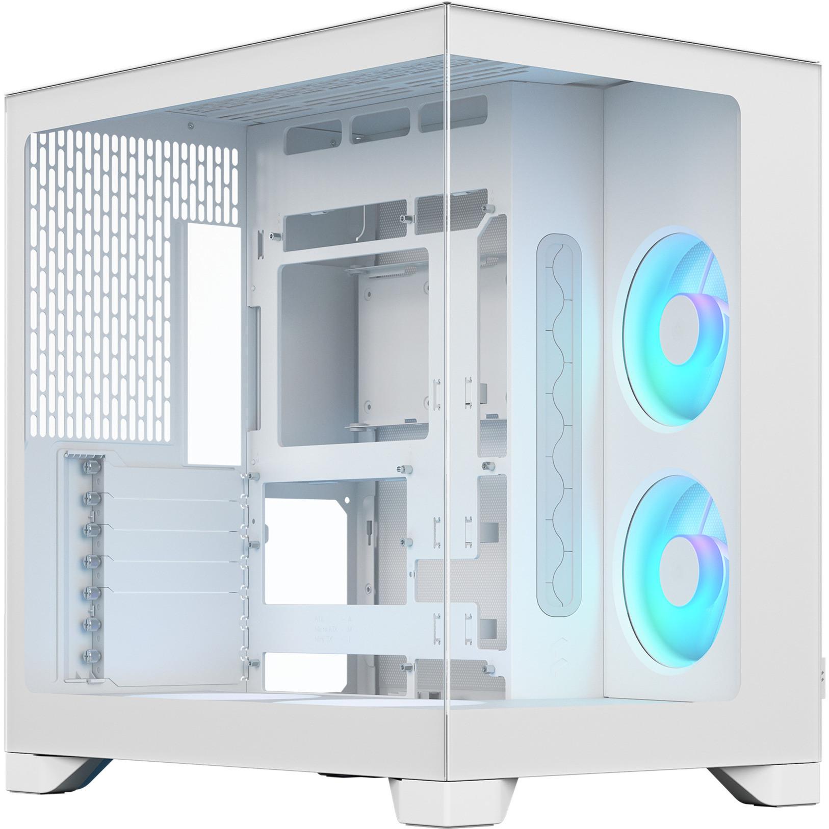 fractal design computer case pop 2 vision white rgb