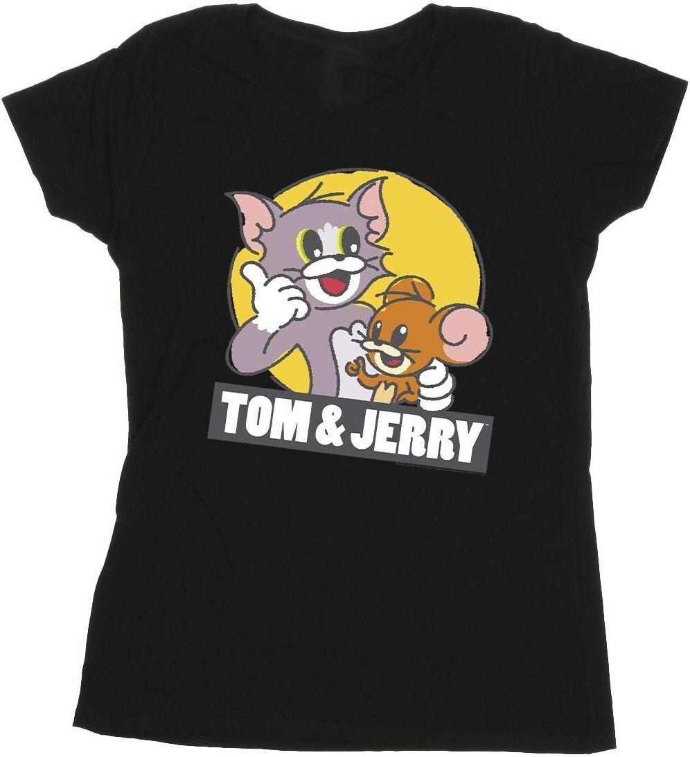 tom and jerry t-shirt sketch logo black s